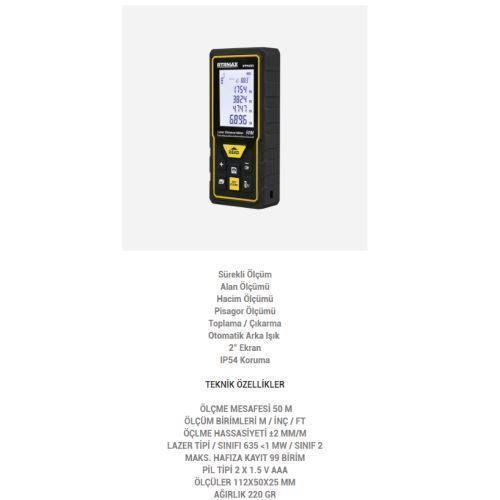 RTM 035 LAZER MESAFE ÖLÇER   50 MT